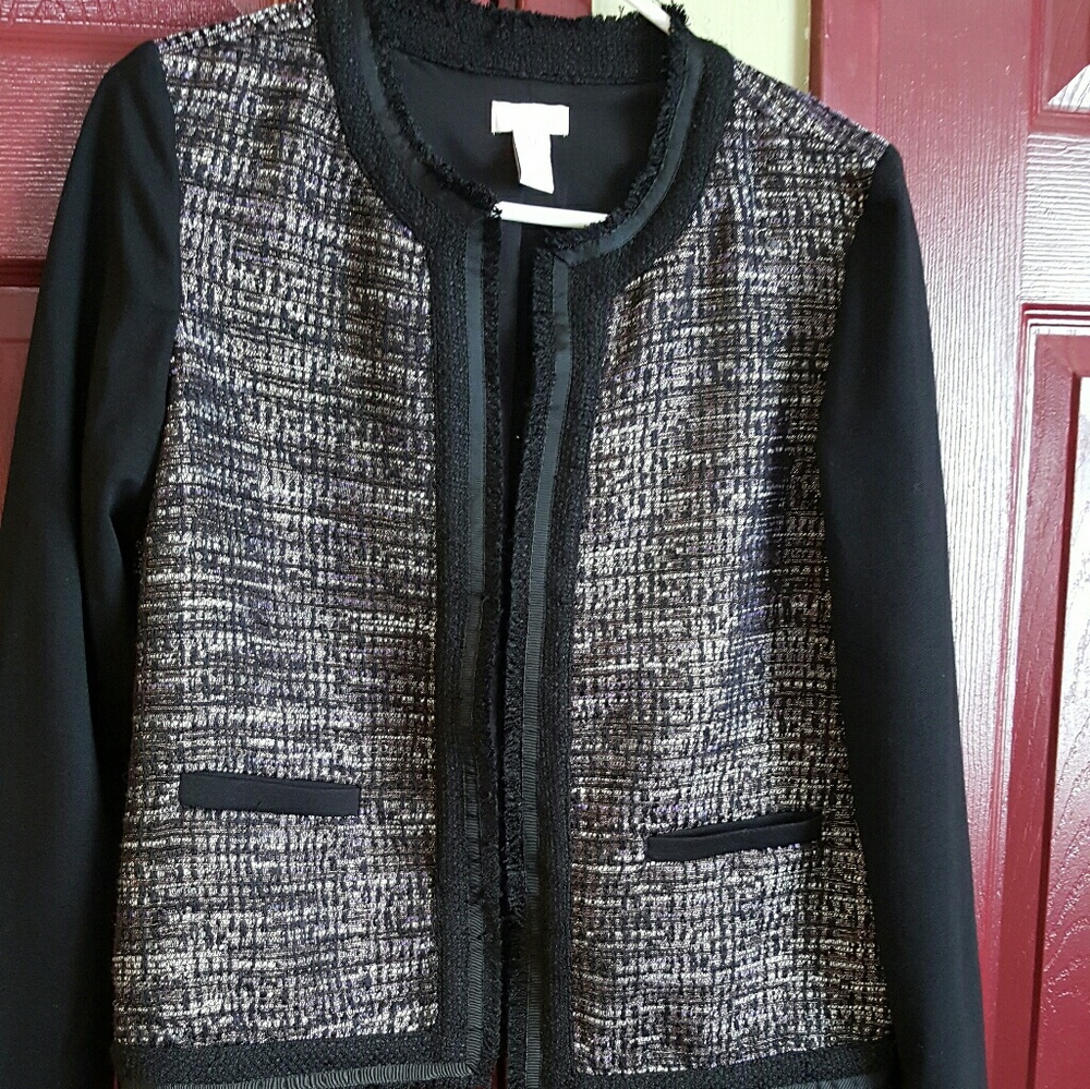 Chico's tweed blazer jacket